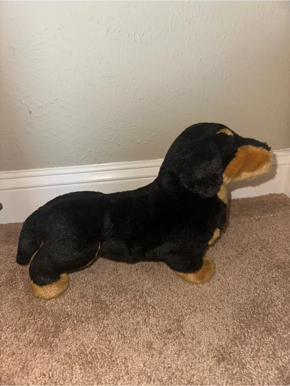 Douglas Plush Dachshund Dog Toy - Black and Brown